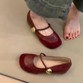 Damen elegante Ballerina-Schuhe mit dekorativer Schnalle und komfortablem Fußbett EB