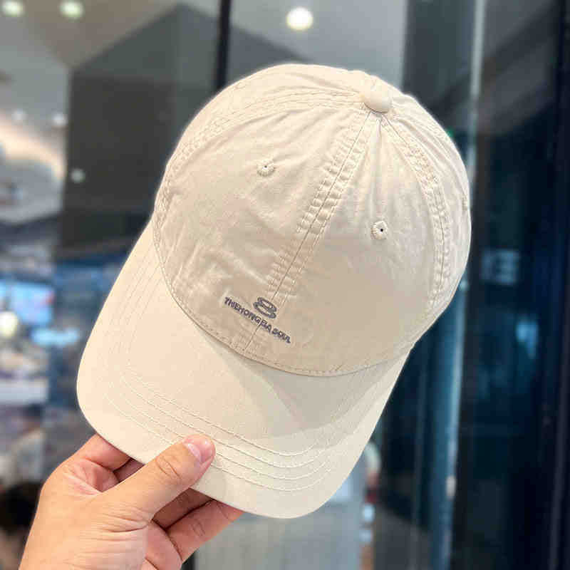 Men's Distressed Cotton Baseball Cap