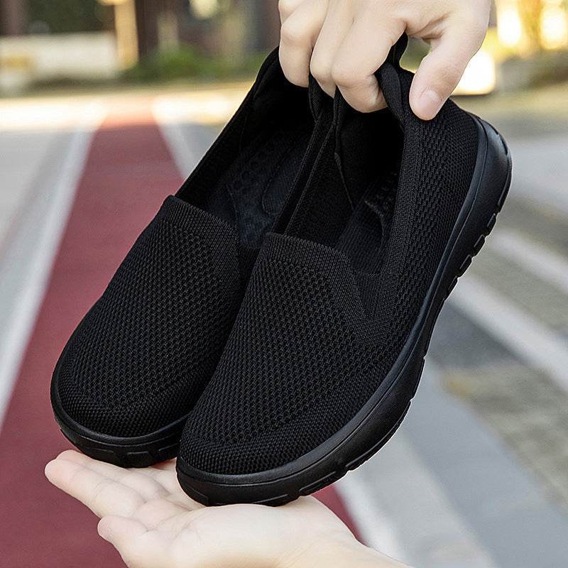Damen Bequeme Slip-On Laufschuhe aus atmungsaktivem Mesh EB