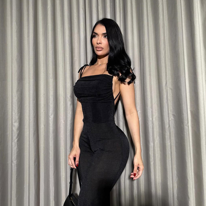 Damen Eleganter Jumpsuit mit figurformendem Schnitt EB