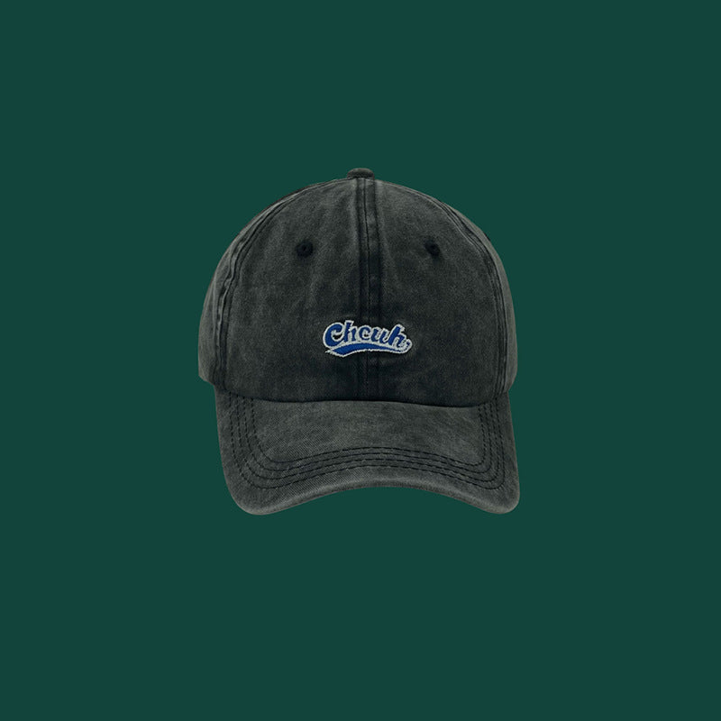 Lässige Baseballkappe aus gebürsteter Baumwolle für Herren