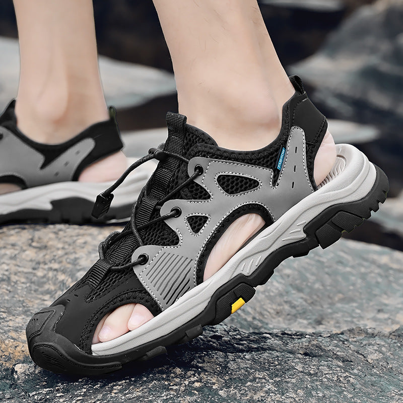 Damen Atmungsaktive Trekking Sandalen mit rutschfester Sohle EB