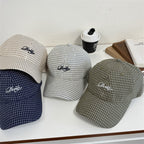 Herren-Baseballkappe mit Karomuster