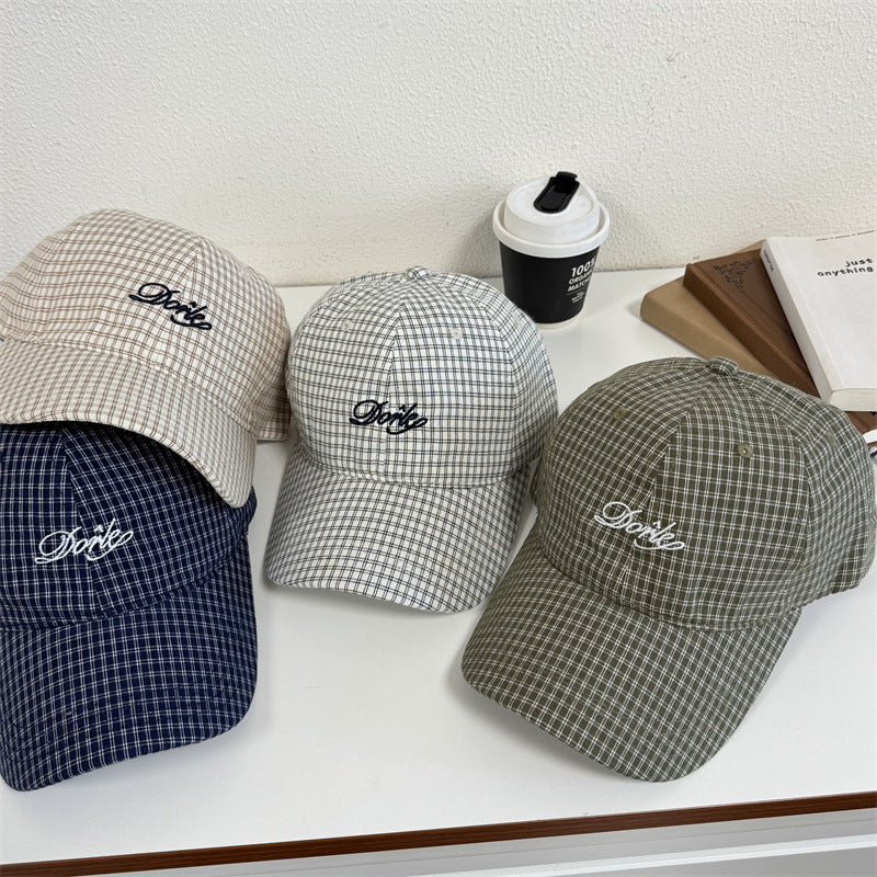 Herren-Baseballkappe mit Karomuster