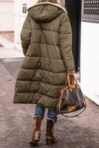 Ladies Long Padded Winter Jacket with Fleece Lining Mune