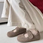 Damen Bequeme Clogs mit Klettverschluss und ergonomischer Sohle EB