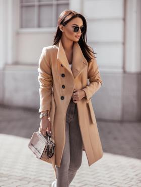 Damen Eleganter Trenchcoat aus hochwertigem Material mit taillierbarem Gürtel und stilvollem Schnitt EB