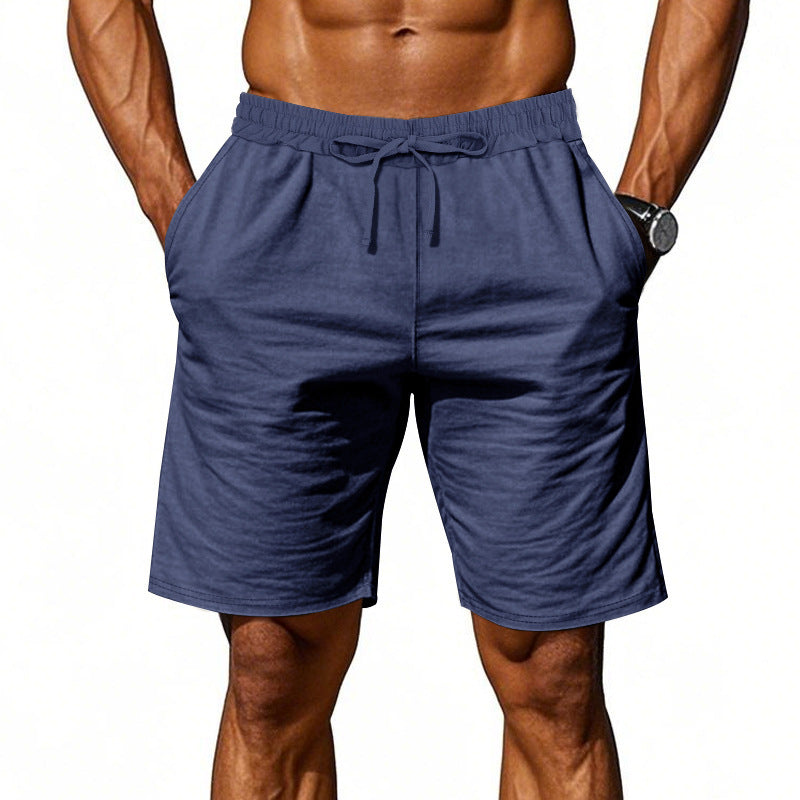 Freizeitshorts für Herren aus Baumwollmischgewebe mit elastischem Bund