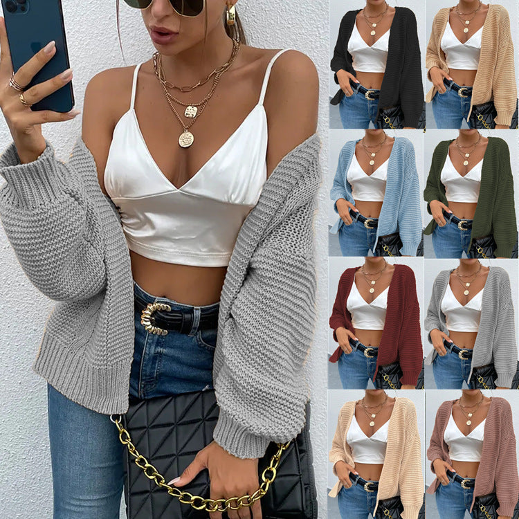 Damen Grober Strickcardigan mit lässigem Schnitt EB