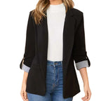 Damen Elegante Blazerjacke mit Kontrastdetails EB