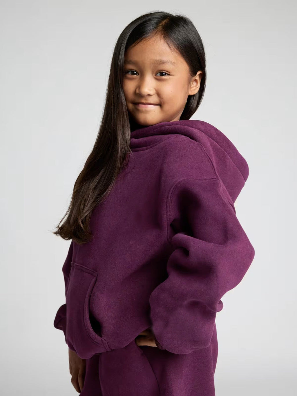 Damen lässiger Fleece-Jumpsuit mit geräumiger Kapuze und praktischen Taschen EB