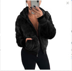 Damen Kunstfell Bomberjacke EB