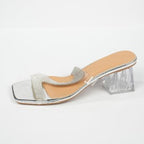 Damen Acrylabsatz Sandalen EB