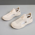 Damen Atmungsaktive Freizeitschuhe mit elastischem Einstieg und rutschfester Sohle EB