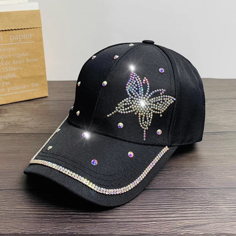 Damen-Baseballkappe mit Strasssteinen