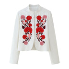 Damen elegante bestickte Jacke EB
