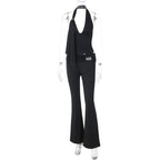 Damen Jumpsuit mit elegantem Halterdesign und schmaler Passform EB