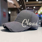 Women's Distressed Casual Cotton Baseball Cap