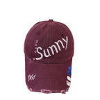 Damen-Baseballkappe mit Grafik im Used-Look