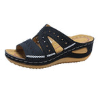 Damen Bequeme Clogs mit floralem Design und ergonomischer Sohle EB
