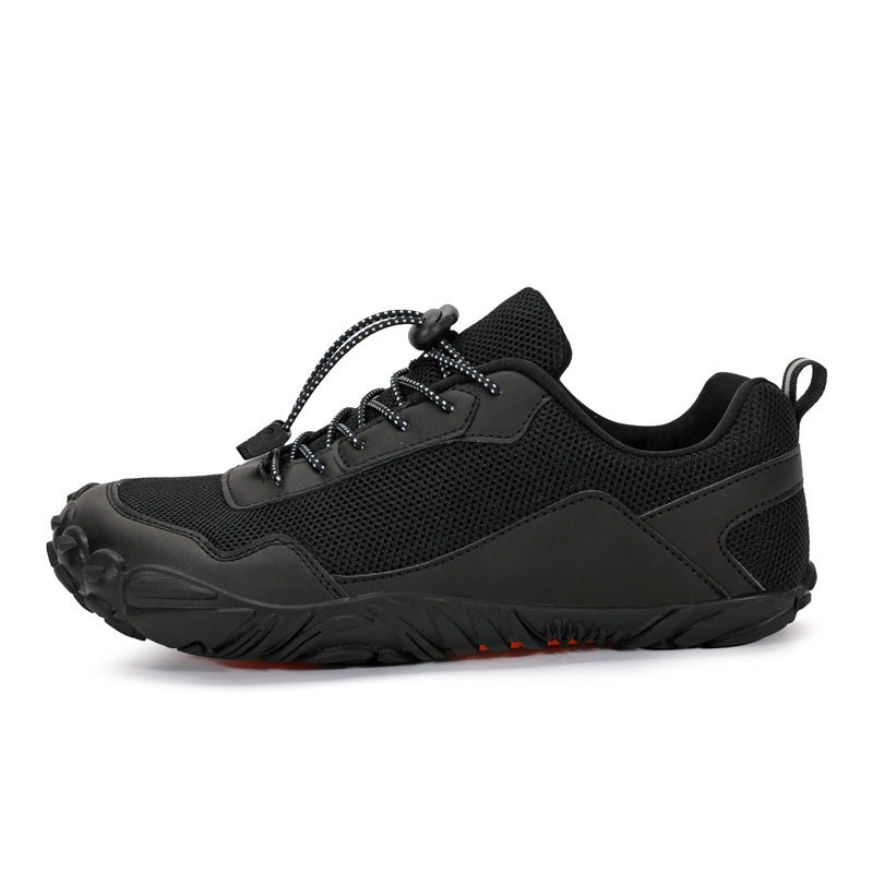 Herren nan leichter Schnellzug-Trekkingschuh mit Gummizehschutz, atmungsaktivem Meshoberteil und profiliertem Outdoor-Laufsohle EB