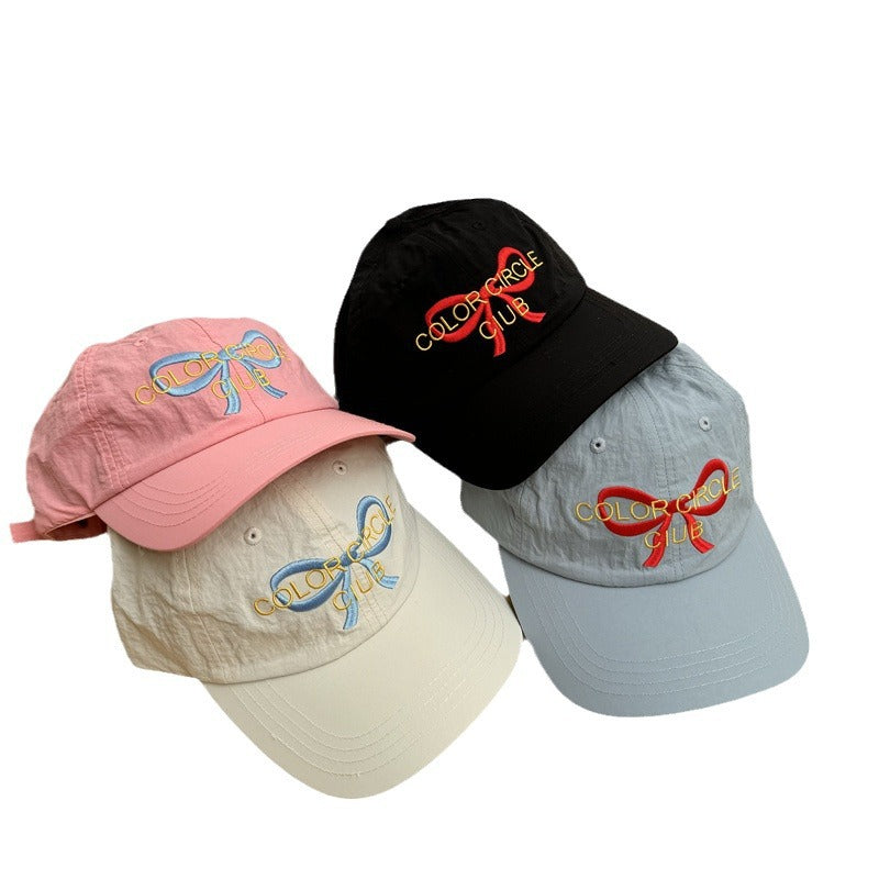 Damen-Baseballcap mit Schleifendetail und Stickerei