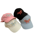 Damen-Baseballcap mit Schleifendetail und Stickerei