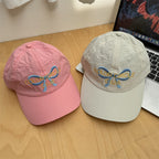 Damen-Baseballcap mit Schleifendetail und Stickerei