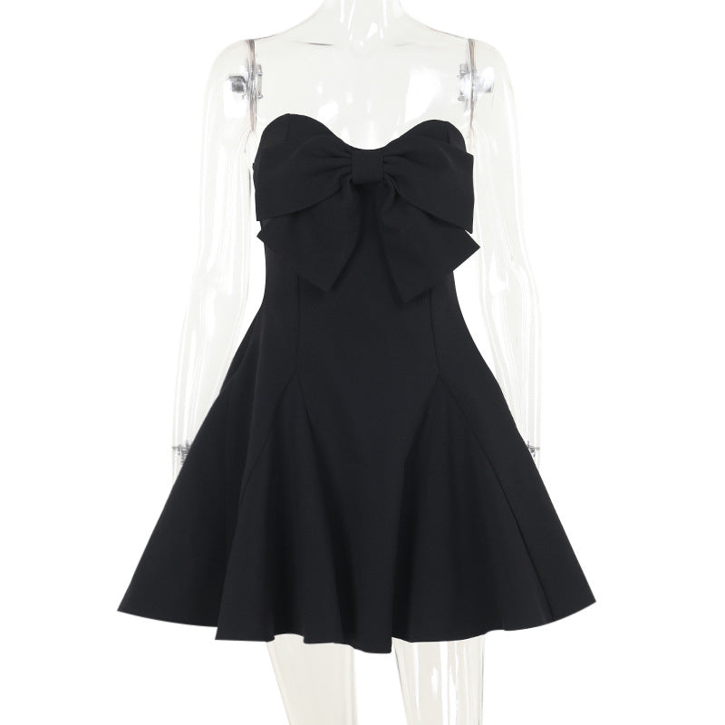 Damen Cocktailkleid mit elegantem Schleifendetail EB