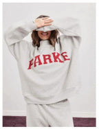 Damen-Freizeitset mit Oversized-Sweatshirt und Shorts