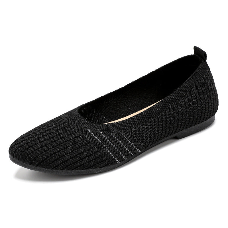 Damen Elastische und atmungsaktive Ballerinas mit rutschfester Sohle EB