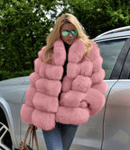 Damen Kunstpelz Bauschjacke EB