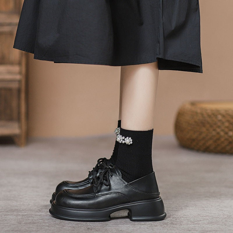 Damen Bequeme Derbyschuhe mit klassischem Design und rutschfester Sohle EB