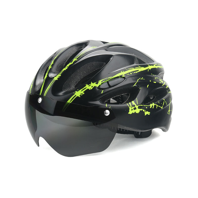 Fahrradhelm mit integriertem Visier