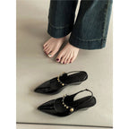 Damen Slingback-Pumps mit metallischen Akzenten EB