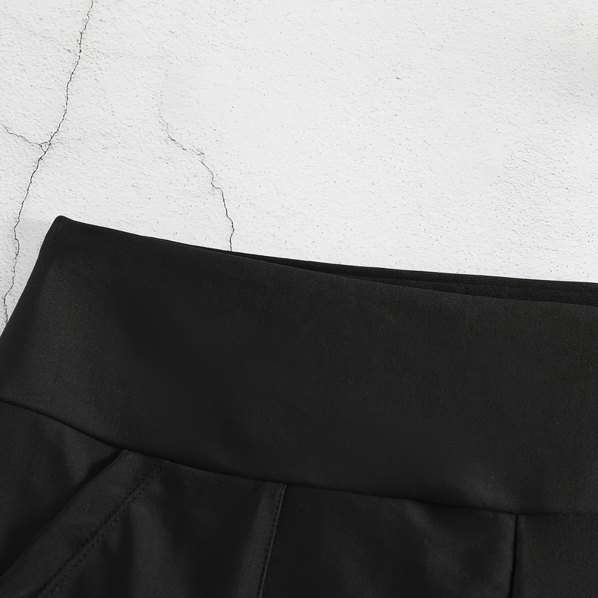 Damen-Badeshorts mit hohem Bund und Seitentaschen