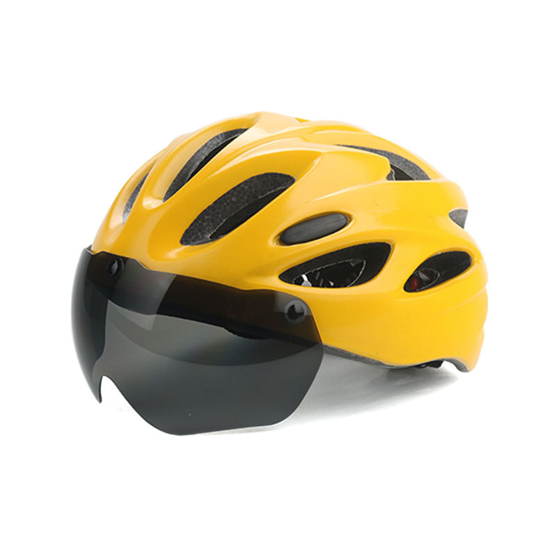 Fahrradhelm mit integriertem Visier