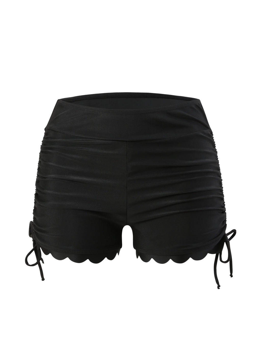 Damen-Badeshorts mit verstellbarem Raff-Design