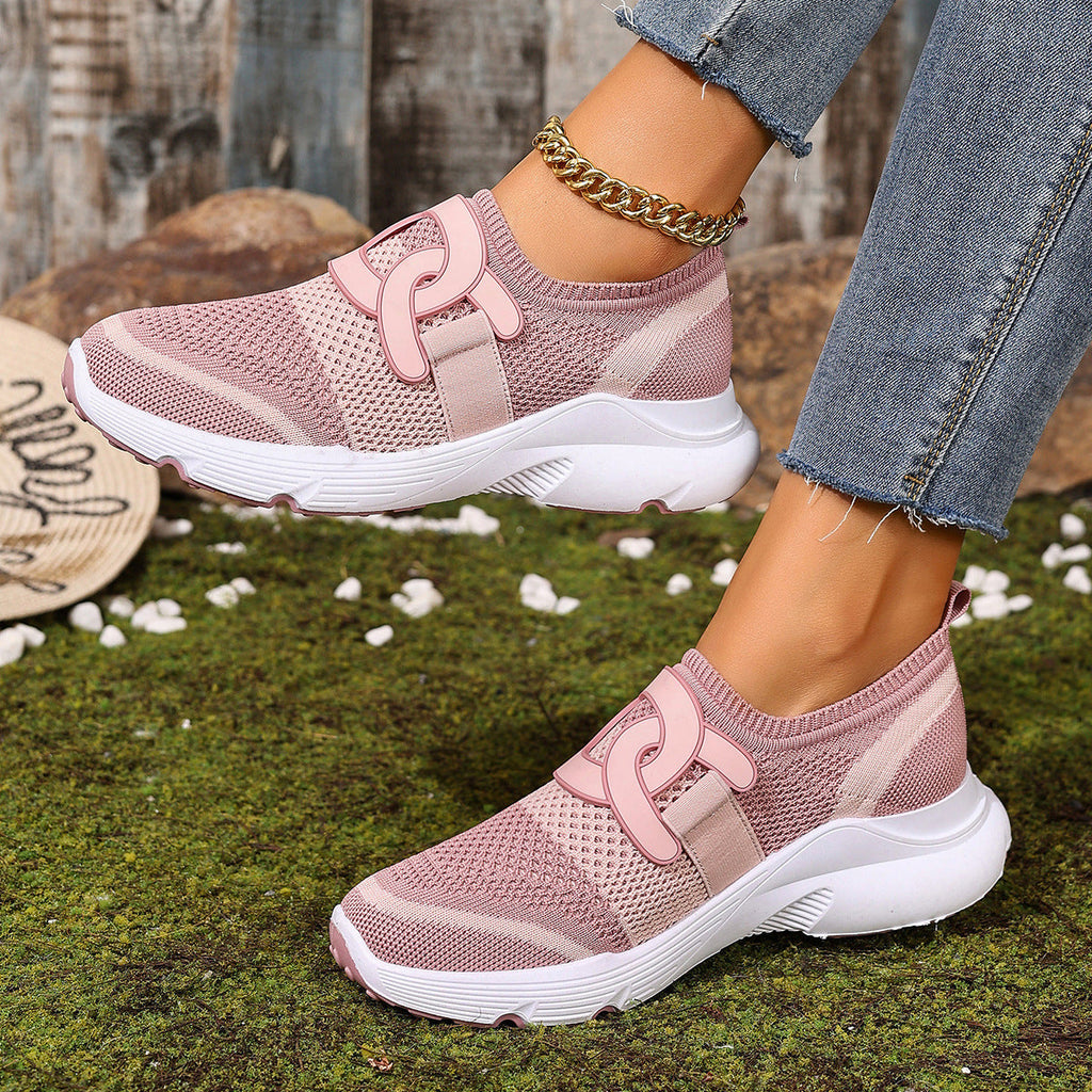 Damen Atmungsaktive Freizeitschuhe mit elastischem Riemen EB