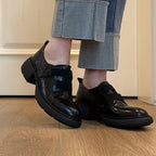 Damen bequeme Schnürschuhe mit elastischen Riemen EB