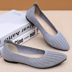 Damen Bequeme Ballerinas aus atmungsaktivem Netzmaterial EB