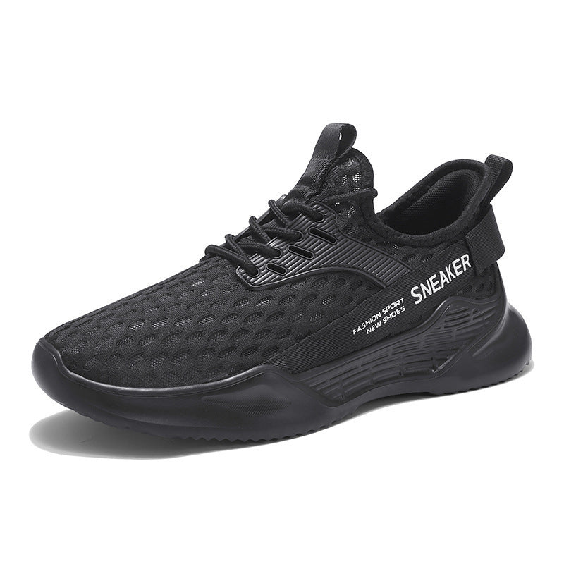Unisex nan atmungsaktiver Stricksportschuh mit wabenstruktur, sockenähnlichem Schaft und gedämpfter Leichtschaum-Zwischensohle EB