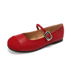 Damen Ballerinas mit modischer Schnallenapplikation EB