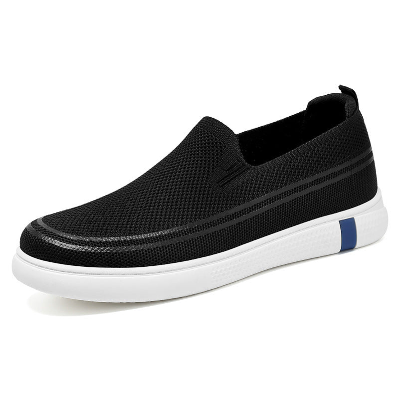 Damen Bequeme Slip-On Freizeitschuhe mit atmungsaktiver Mesh-Oberfläche EB