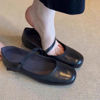 Damen Ballerinas mit elegantem Riemenverschluss und weicher Innensohle EB