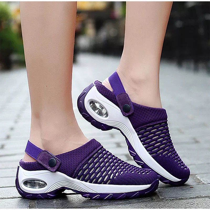Damen Atmungsaktive Freizeitschuhe mit elastischem Riemen und innovativer Sohle EB
