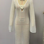 Damen Zweiteiler Strickensemble mit raffiniertem Schnitt EB