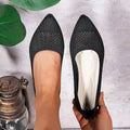 Damen elegante Ballerinas aus atmungsaktivem Mesh-Material EB