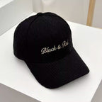 Damen-Strick-Baseballkappe mit Stickerei