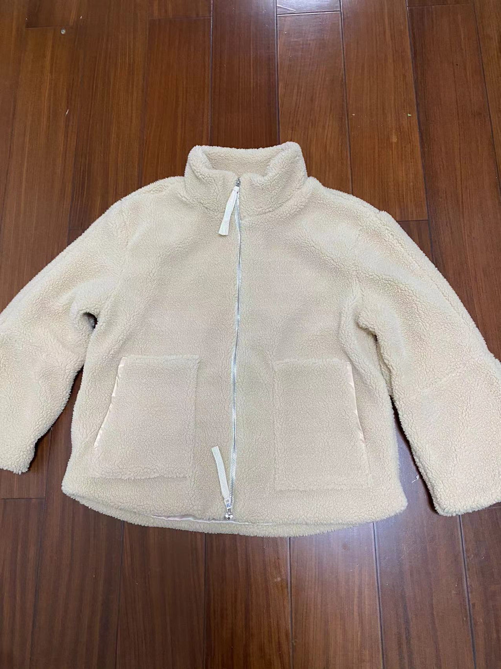 Damen Fleecejacke mit hohem Kragen und praktischen Taschen EB